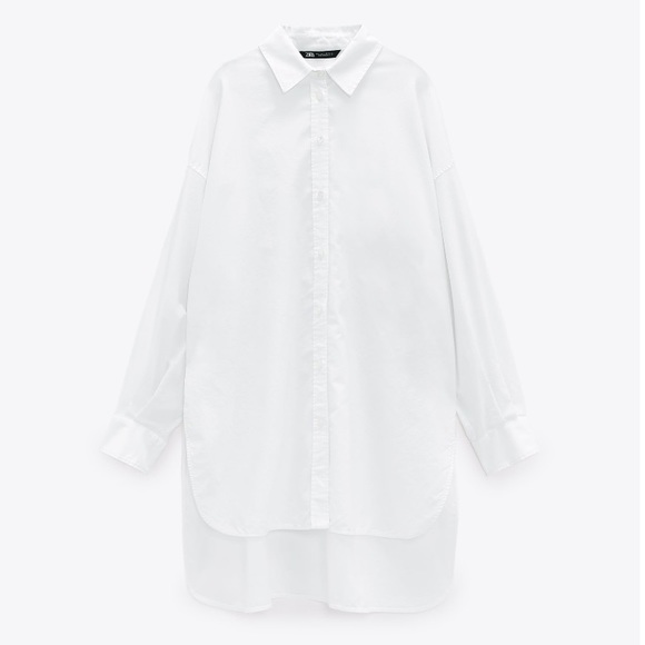 NWT Zara Oversized Poplin Shirt - Picture 5 of 11